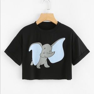 ROMWE | Dumbo Crop Top